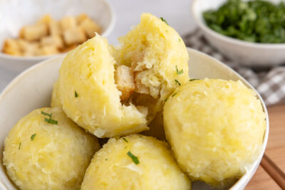 Kartoffelklöße halb und halb