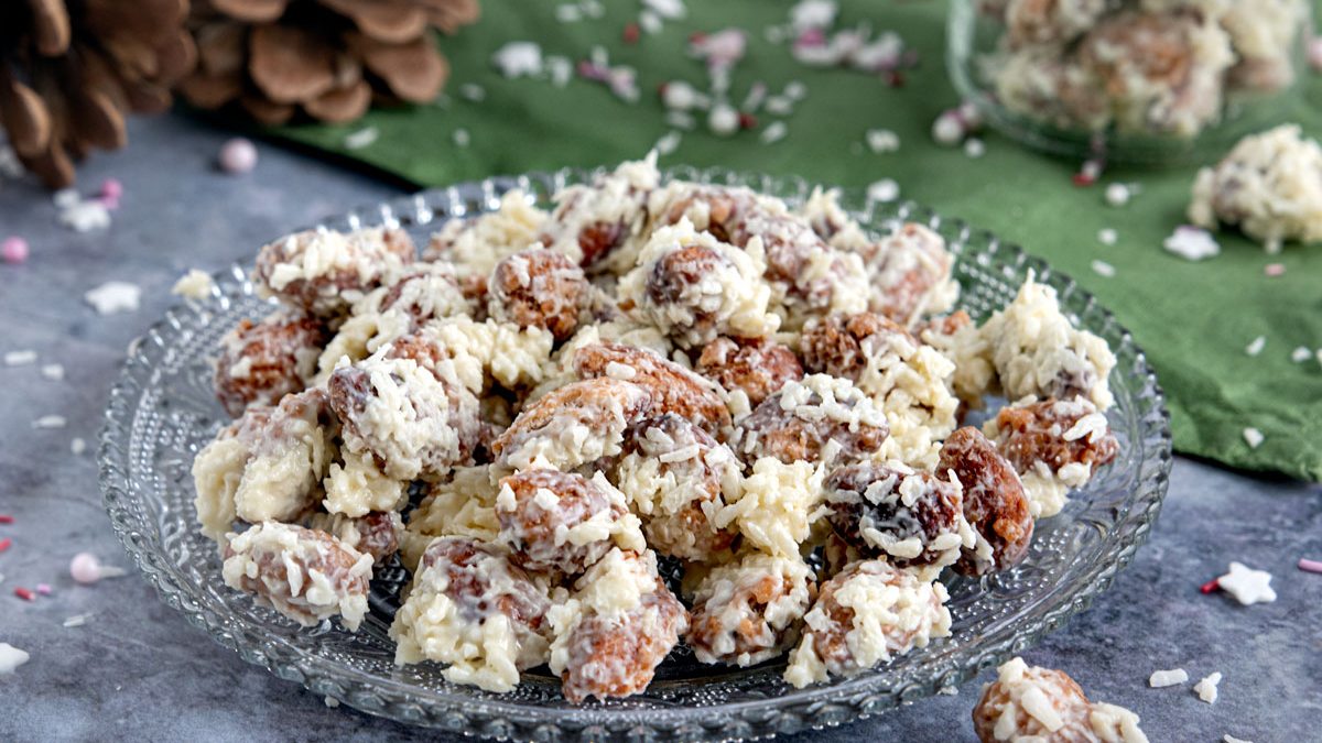 Raffaello® Mandeln - gebrannte Mandeln mit Kokos