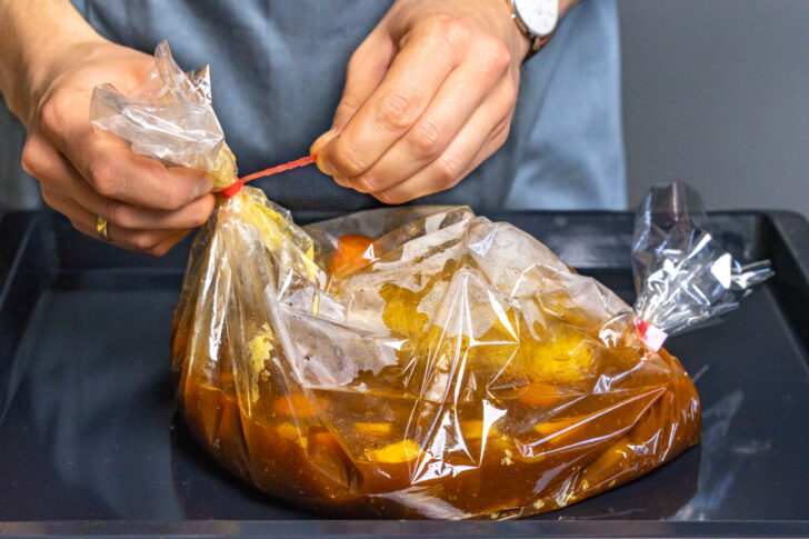 Bratschlauch verschließen