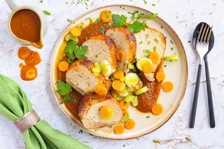 Schweinerücken im Bratschlauch
