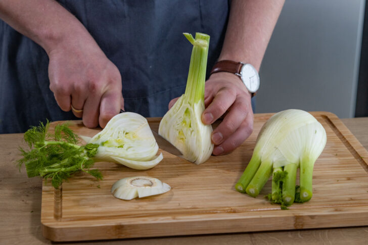 Fenchel halbieren