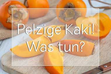 Kaki schmeckt pelzig auf Zunge