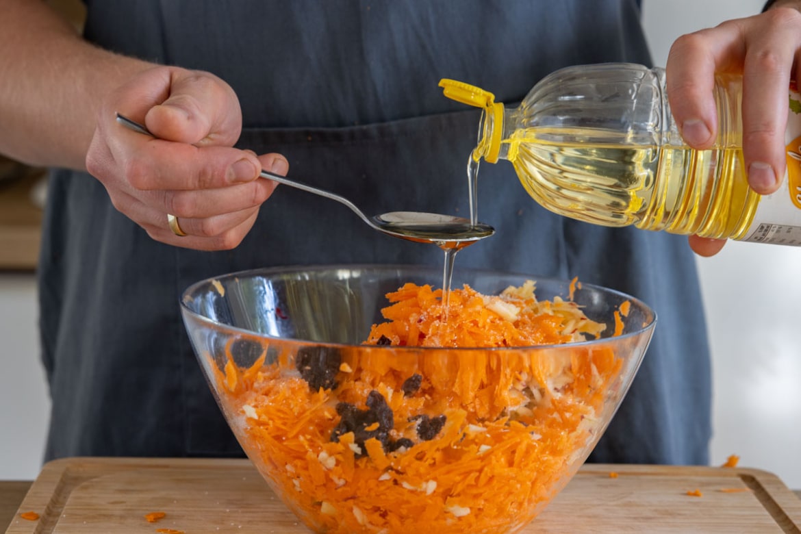 Karottensalat mit Apfel und Zitrone | Rezept