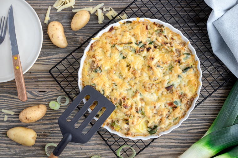 Cremiger Lauchauflauf mit Kartoffeln und Hackfleisch | Rezept - eat.de Cremiger Lauchauflauf mit Kartoffeln und Hackfleisch | Rezept - eat.de