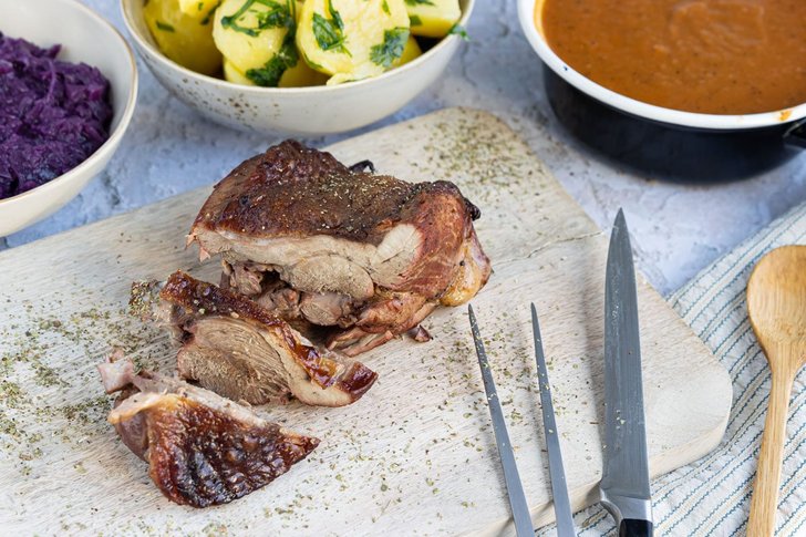 Putenoberkeule aus dem Backofen