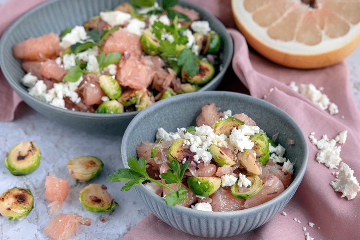 Rosenkohl-Pomelo-Salat