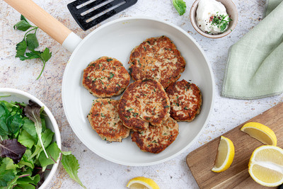 Thunfischfrikadellen mit Haferflocken