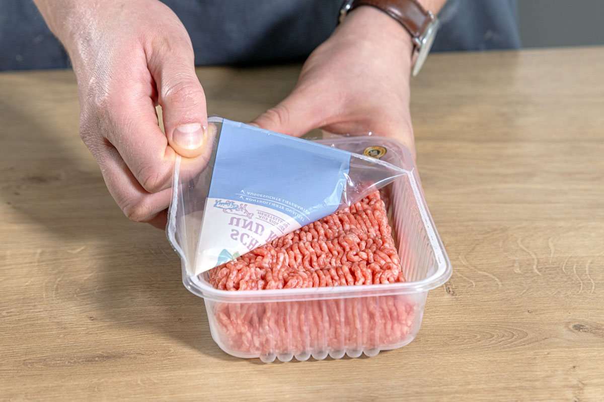abgepacktes Hackfleisch einfrieren