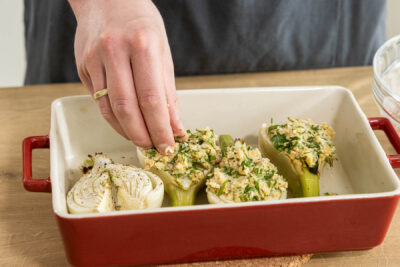 Fenchel mit Kruste überbacken