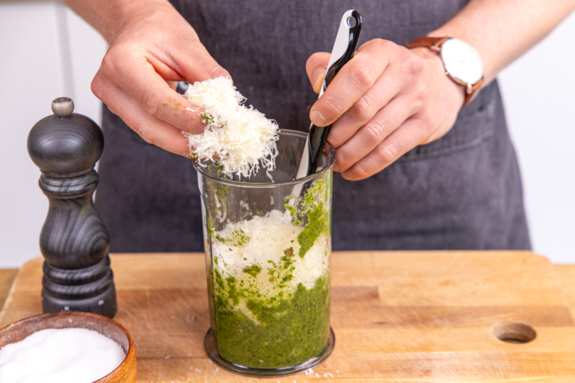 Parmesan dazugeben