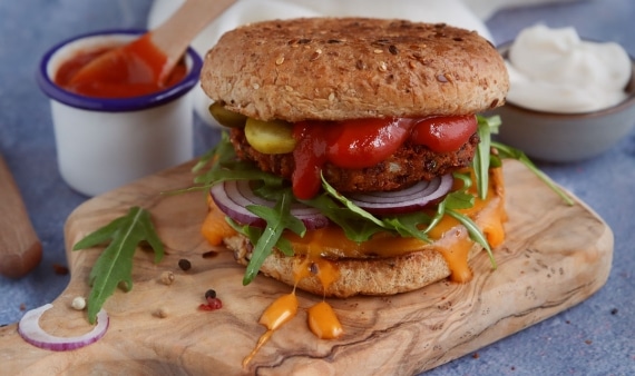 Veganer Kidneybohnen-Burger