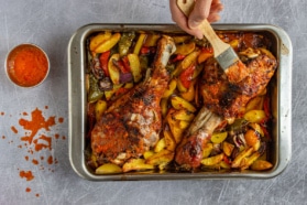 Putenunterkeule aus dem Backofen