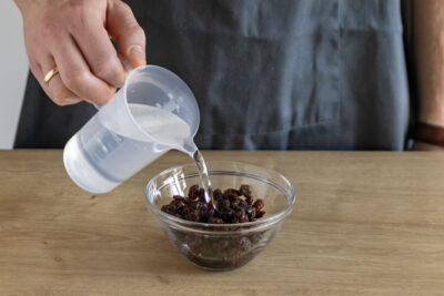 Rosinen waschen