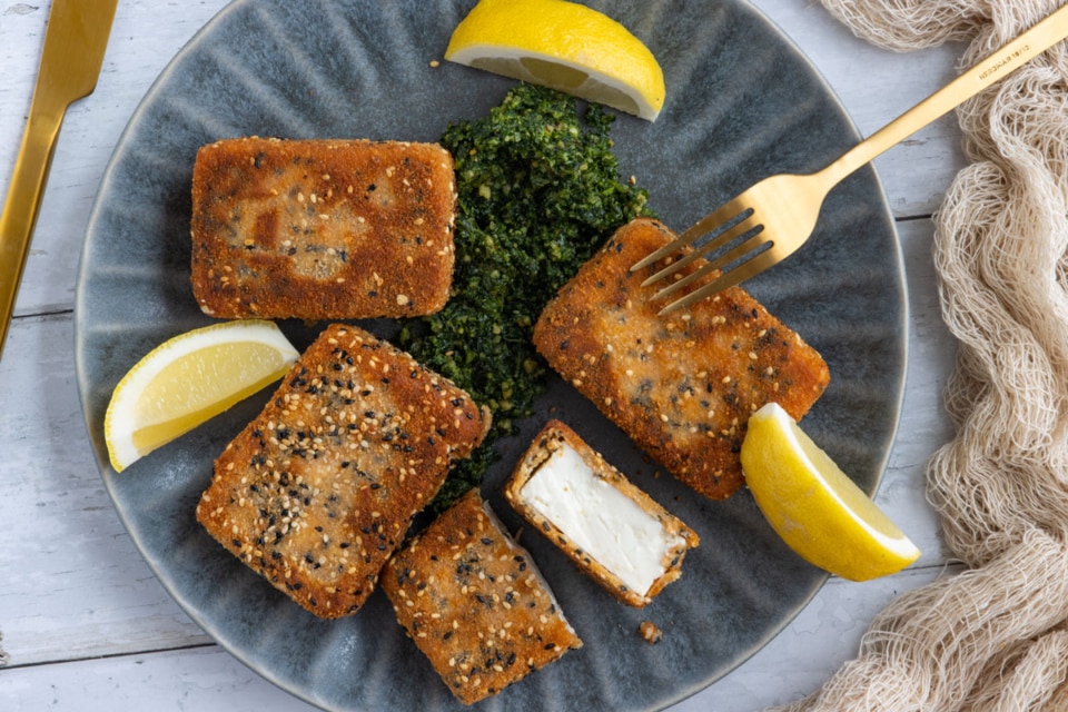 Panieren ohne Ei vegane Panade für Schnitzel & Co