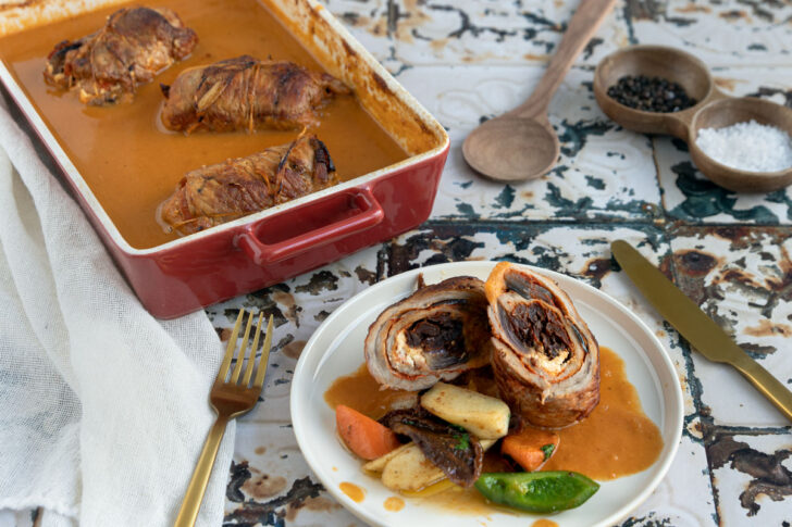 Schweinerouladen aus Backofen