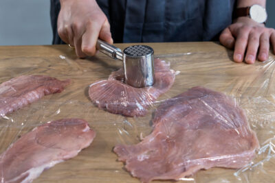 Fleisch klopfen
