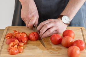 Tomaten schneiden