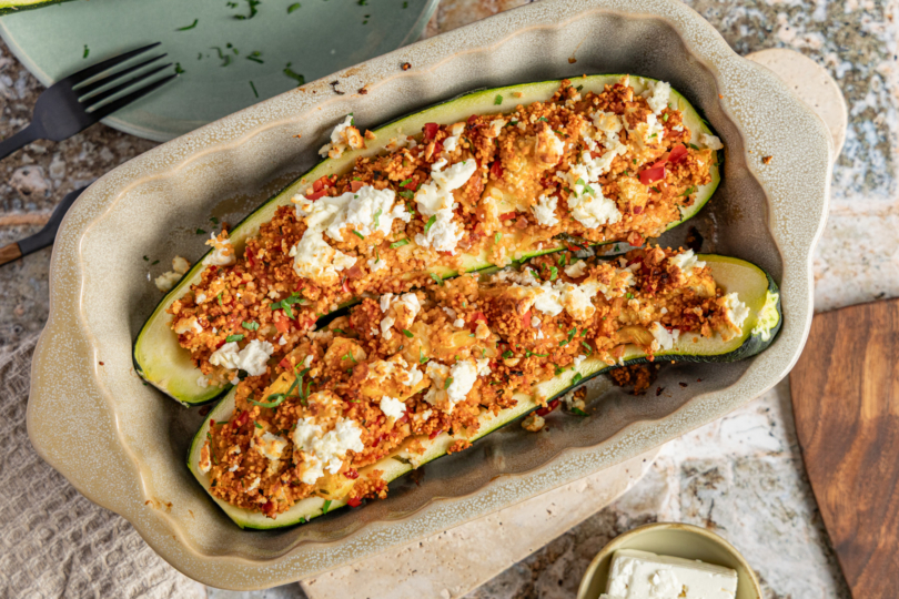 Gefüllte Zucchini mit Couscous