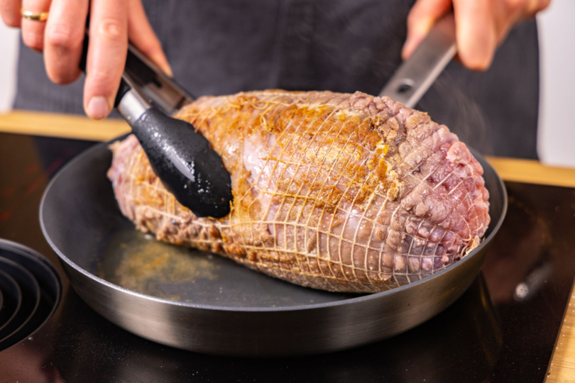 Klassischen Kalbsnierenbraten braten