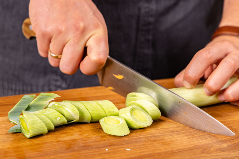 Lauch schneiden