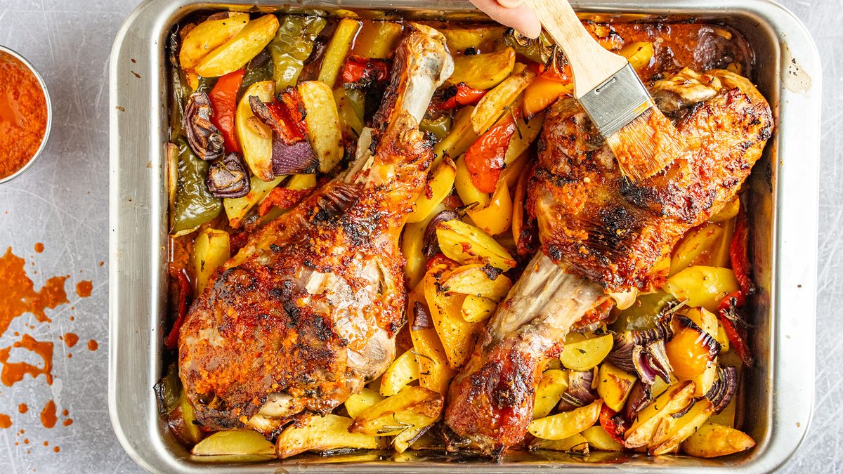 Putenunterkeule aus dem Backofen