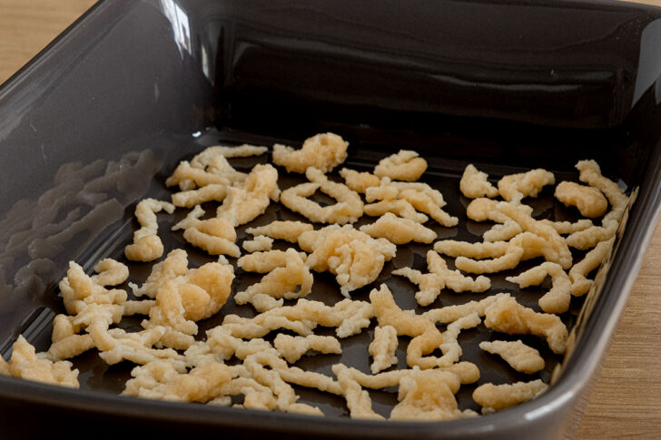 Spätzle zuerst einzeln einfrieren