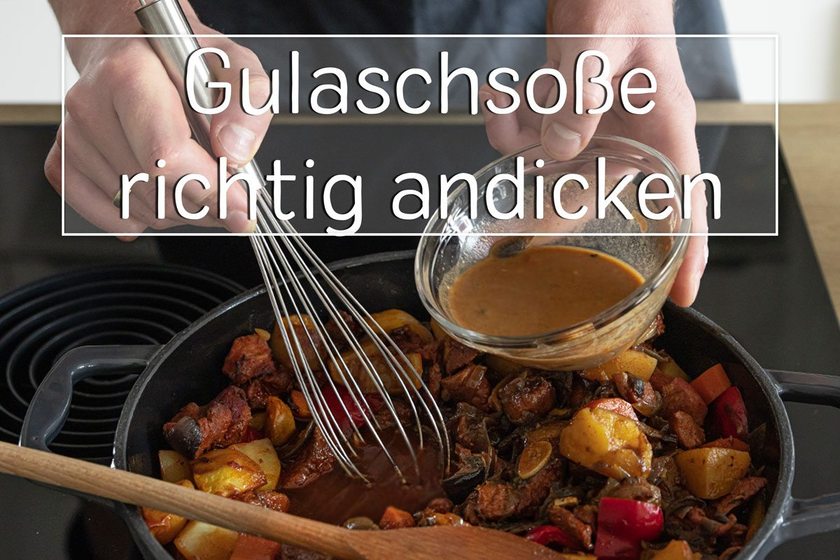 Gulasch-Soße andicken - Titel