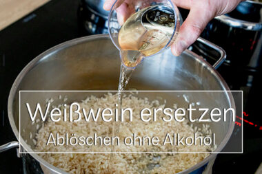 Weißwein beim Kochen ersetzen - Titel