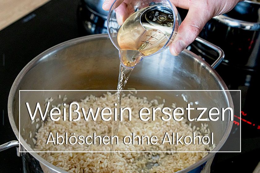 Weißwein beim Kochen ersetzen - Titel