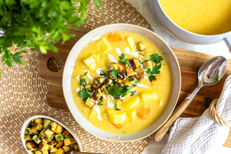 Vegane Kartoffelsuppe