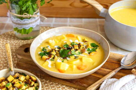 Vegane Kartoffelsuppe