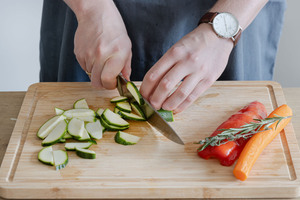 Zucchini schneiden