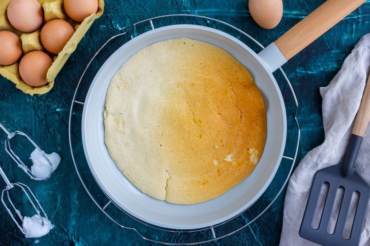 Eierpfannkuchen mit Eischnee