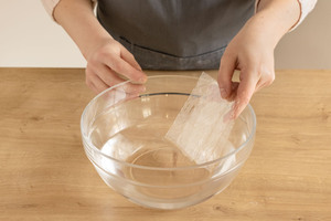 Gelatine einweichen