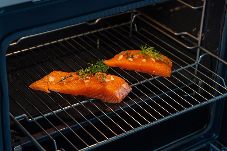 Lachs im Ofen dampfgaren