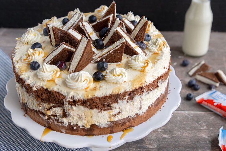 fertige Milchschnittentorte