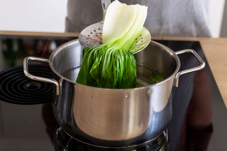 Pak Choi blanchieren