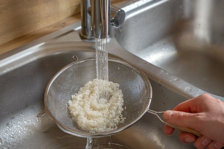 Reis waschen