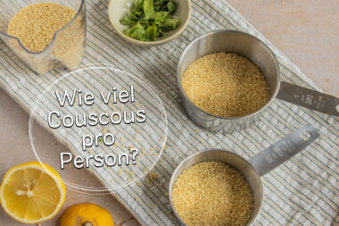 Perfekte Couscous Menge