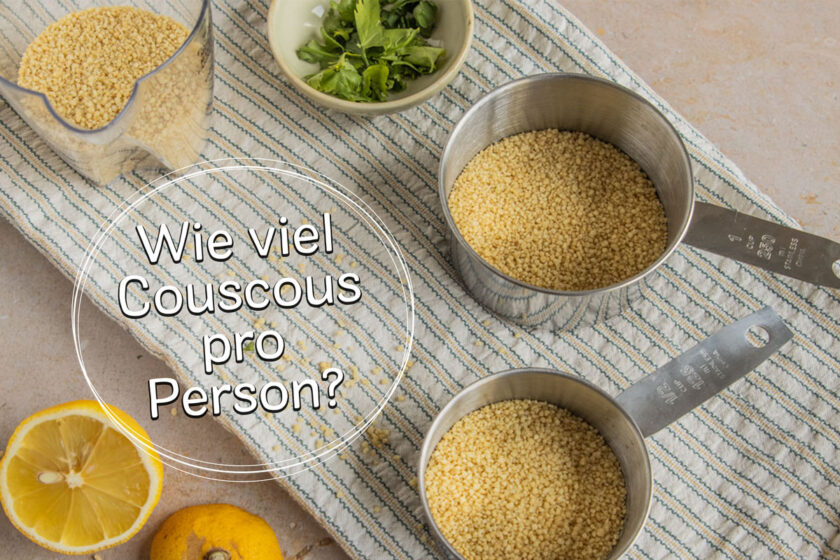 Perfekte Couscous Menge