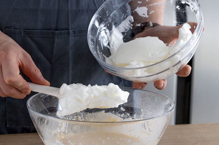 Eischnee als Backpulversatz