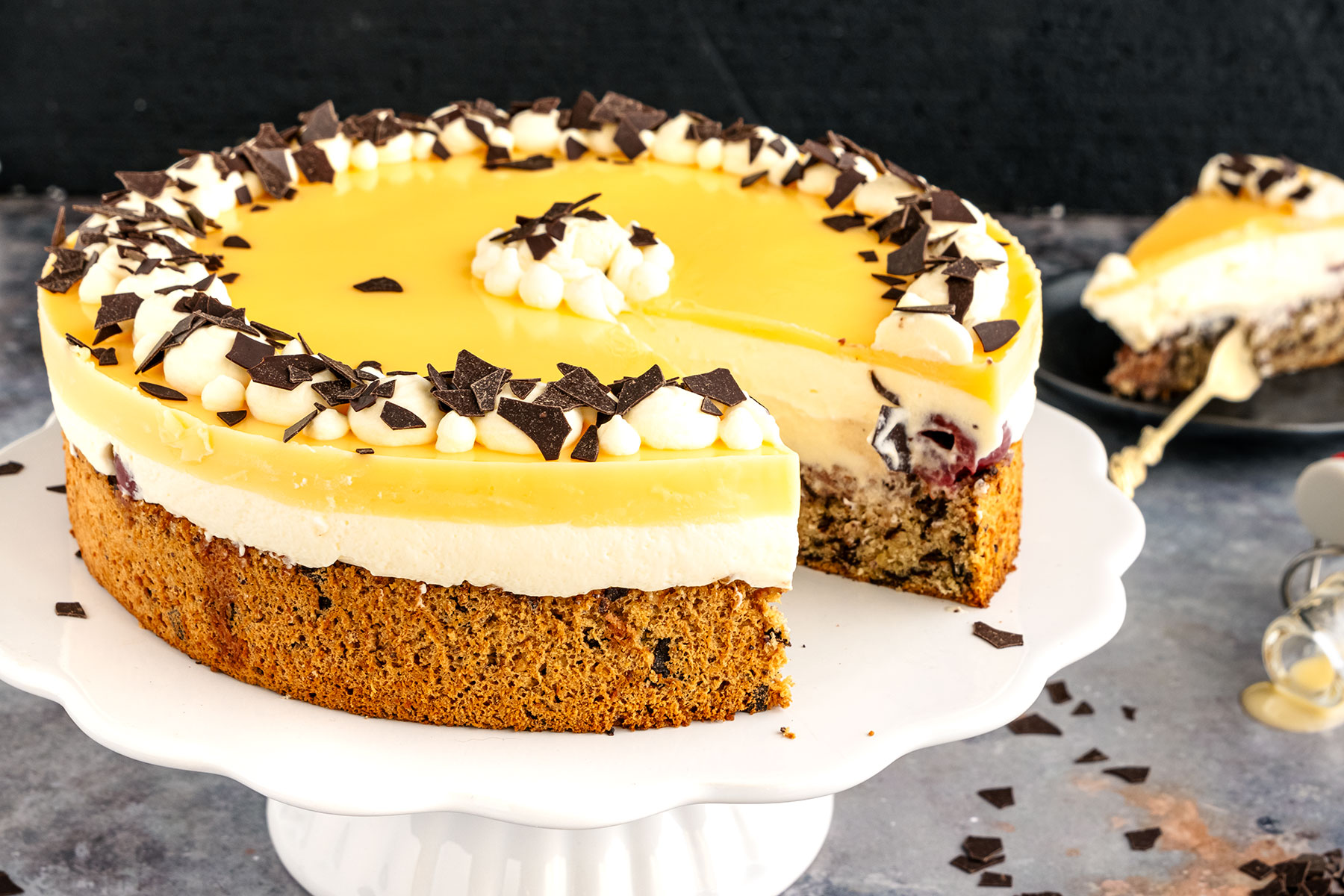 omas beste eierlikörtorte mit kirschen
