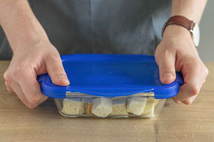 Eierstich luftdicht verpacken