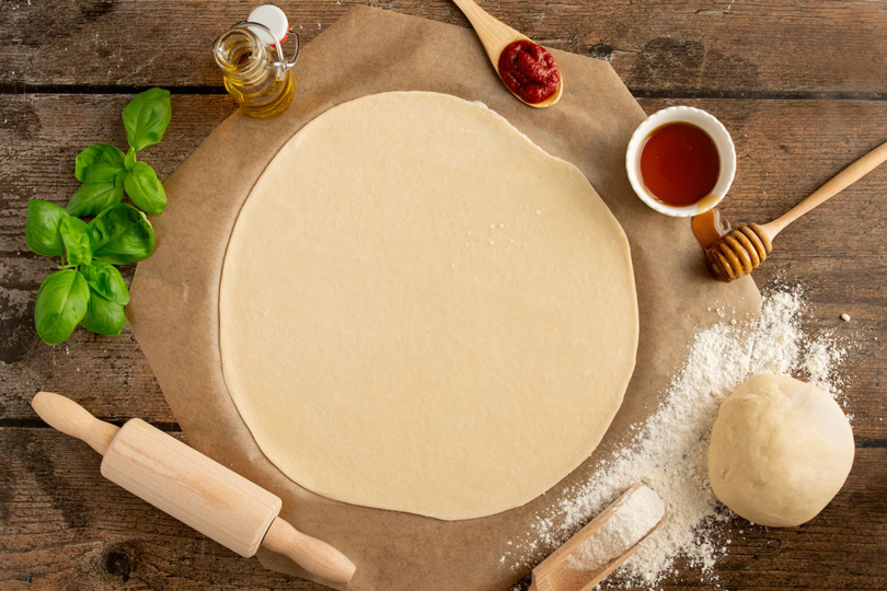 Pizzateig mit Dinkelmehl - Titel