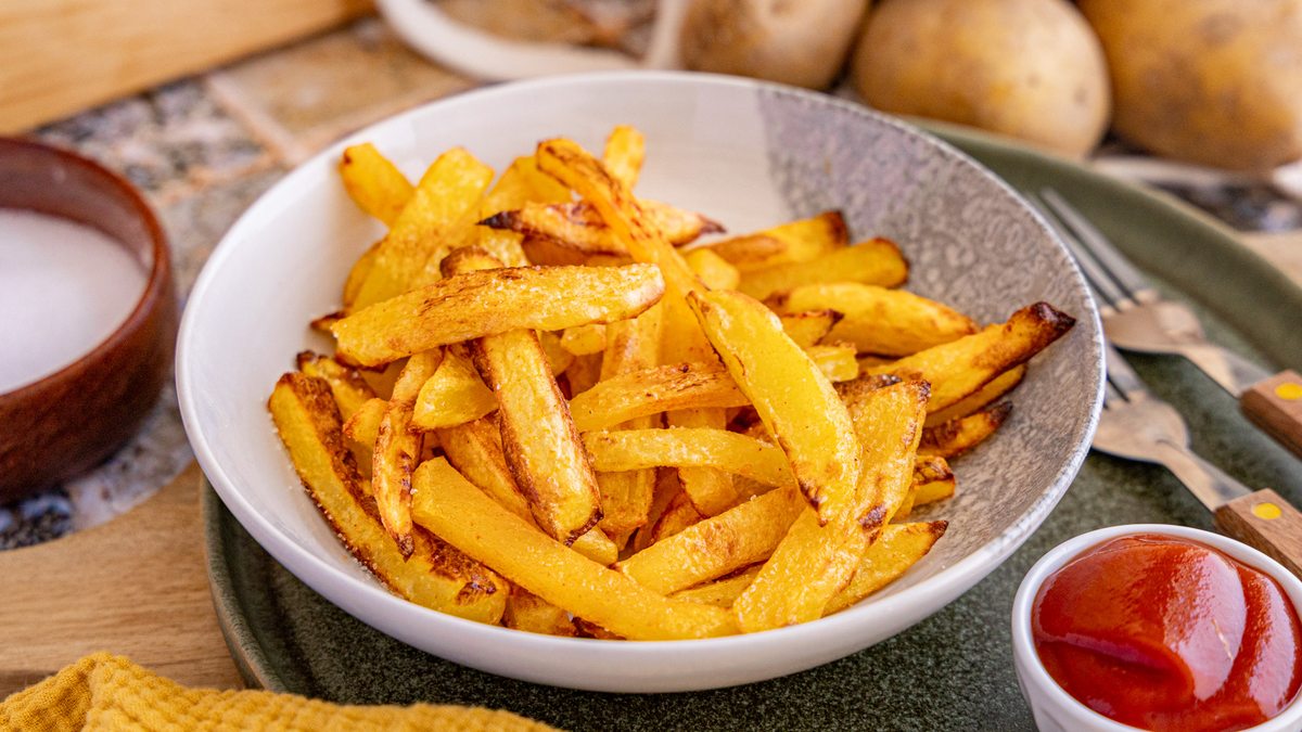 Selbstgemachte Pommes aus dem Backofen