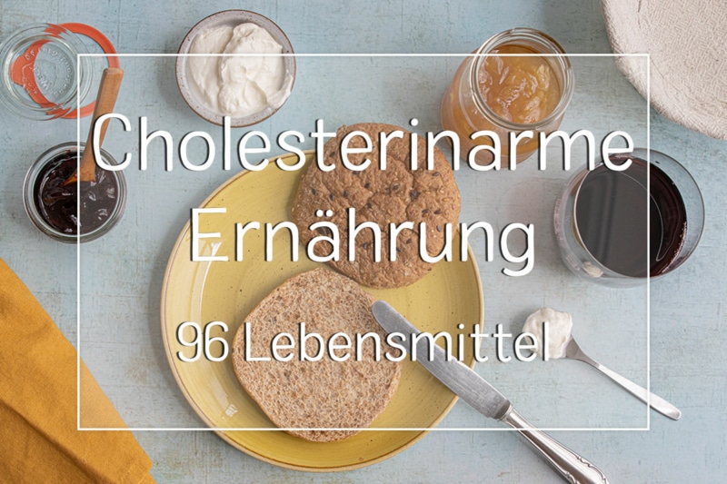 Cholesterinarme Lebensmittel - Titel