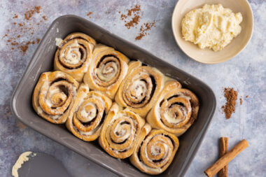 Zimtschnecken aus der Auflaufform