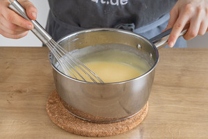Pudding abkühlen lassen