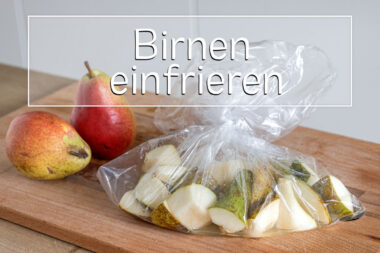 Birnen einfrieren