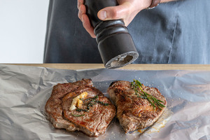 Steaks pfeffern